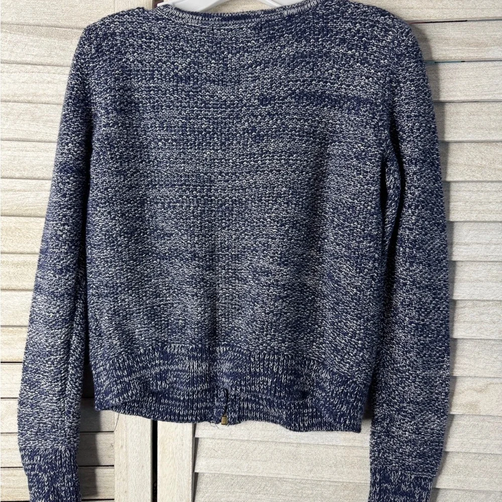 Gap Kids. Blue & White Knit Zip-Up Sweater. Size Small. Great Condition